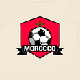 thumbnail image 4 of Inktastic Soccer Morocco Flag Banner Boys or Girls Baby T-Shirt, 4 of 5