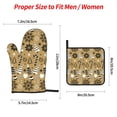 thumbnail image 3 of ZICANCN Oven Mitts and Pot Holders Sets, Golden Christmas Bells Snowflake Baking Sets Kitchen Heat Resistant 4 Pieces, 3 of 8