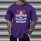 thumbnail image 1 of Tops para hombre, blusas y camisas de cuello redondo y manga corta para hombre, tops casuales de cuello redondo y manga corta con estampados especiales para hombre., 1 of 5