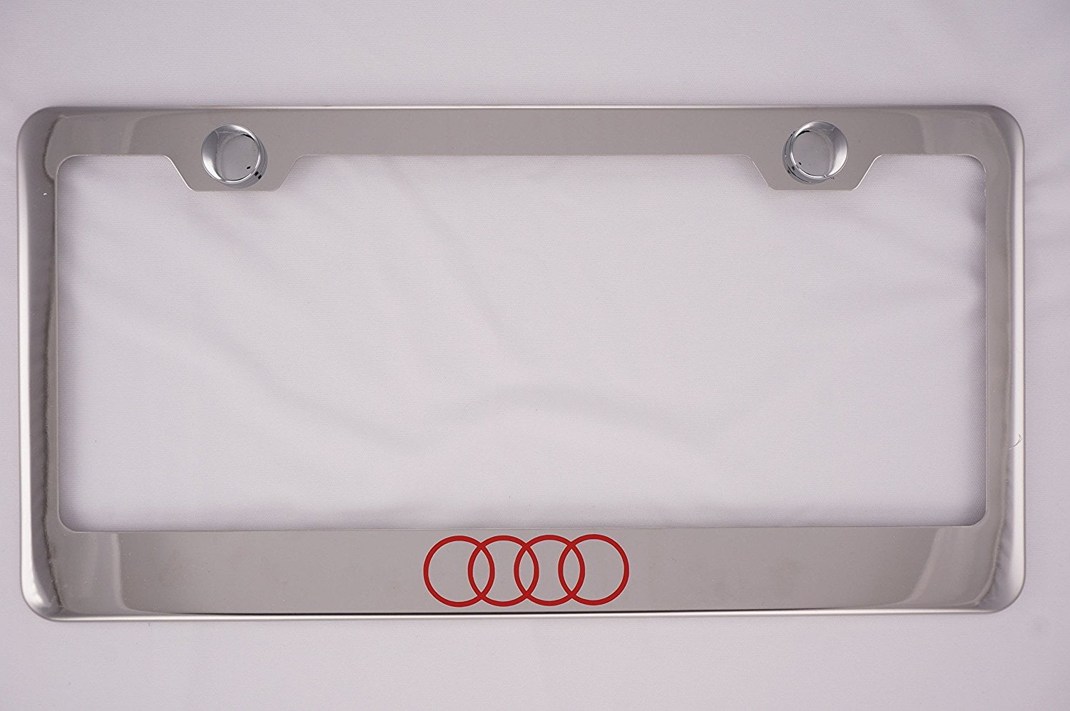 Audi Chrome License Plate Frame with Cap, By PRC