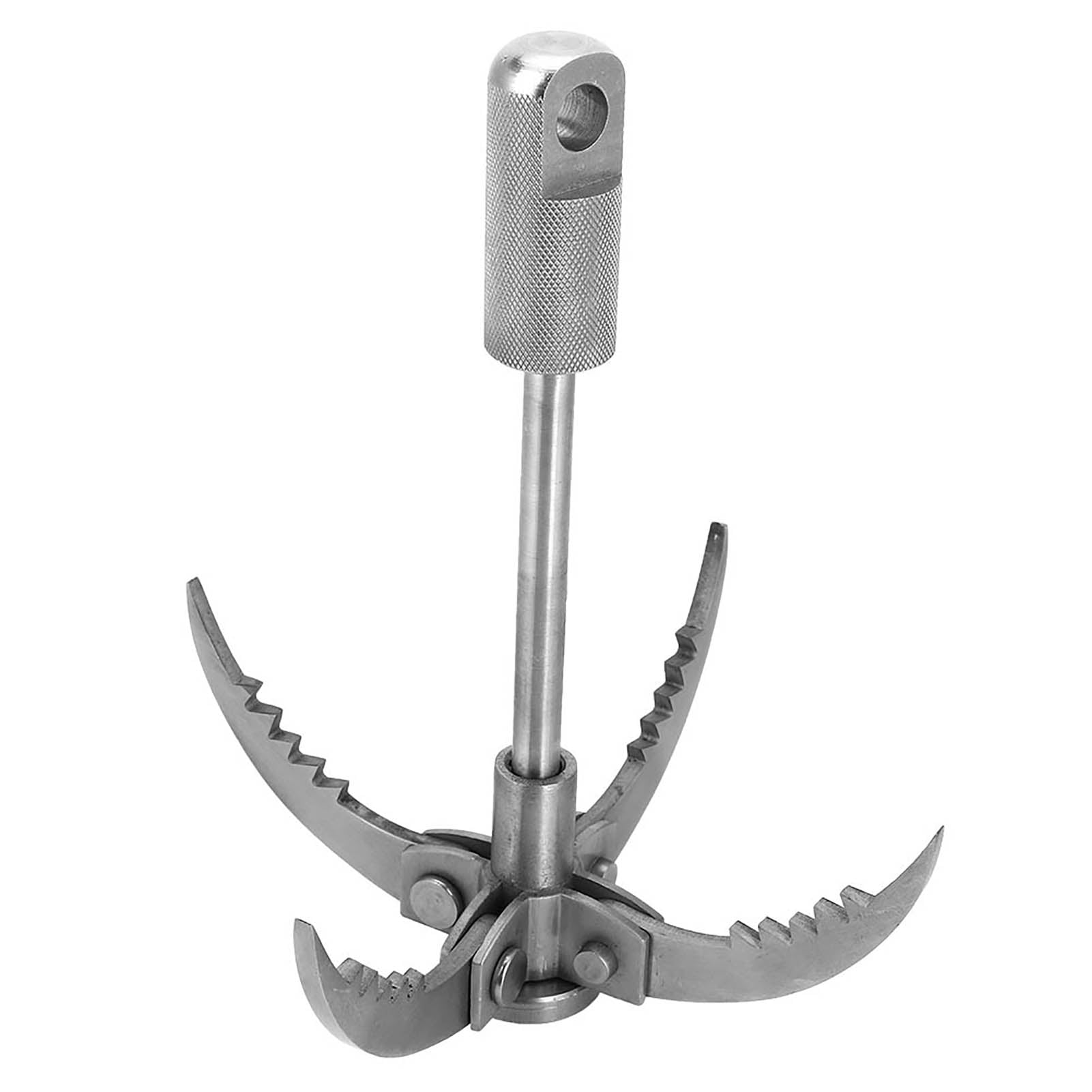 Grappling Hook Stainless Steel Folding Survival 4Claw for Outdoor Tree Rock Mountain Climbing