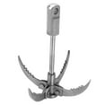 2024 Grappling Hook Stainless Steel Folding Survival 4Claw for Outdoor