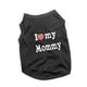 thumbnail image 5 of I Love Mommy Chaleco Camiseta sin mangas para perro Chaleco con estampado de letras Camisetas cómodas para perros Ropa para perros y gatos para gatos xs negro, 5 of 10