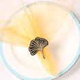 thumbnail image 1 of KAKOWELY 4Ud Servilletas Decorativos Dorados Para Fiesta Con Forma De Hoja Ginkgo, 1 of 7