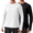 2 Pack - Black,white, variant on Pinspark 2 Pack Men's Rash Guard Shirts with Thumb Holes Lightweight UPF 50 Long Sleeve Sun Shirt Quick Dry Fishing Shirt for Men