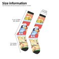 thumbnail image 2 of Masiiu Bluey Print Adult Crew socks, Comfortable Novelty Colorful Patterned, Breathable, Stylish Colorblock for Men Women, 2 of 6