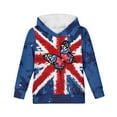 thumbnail image 6 of DISNIMO British Flag Hoodie Girls Hoodies Butterfly Hooded Sweatshirt Kids Pullover Sweathsirts Hoodies Boys 14-16 Teen Girl Streetwear Hoodie Children Clothing Hoodie with Pockets Soft, 6 of 7