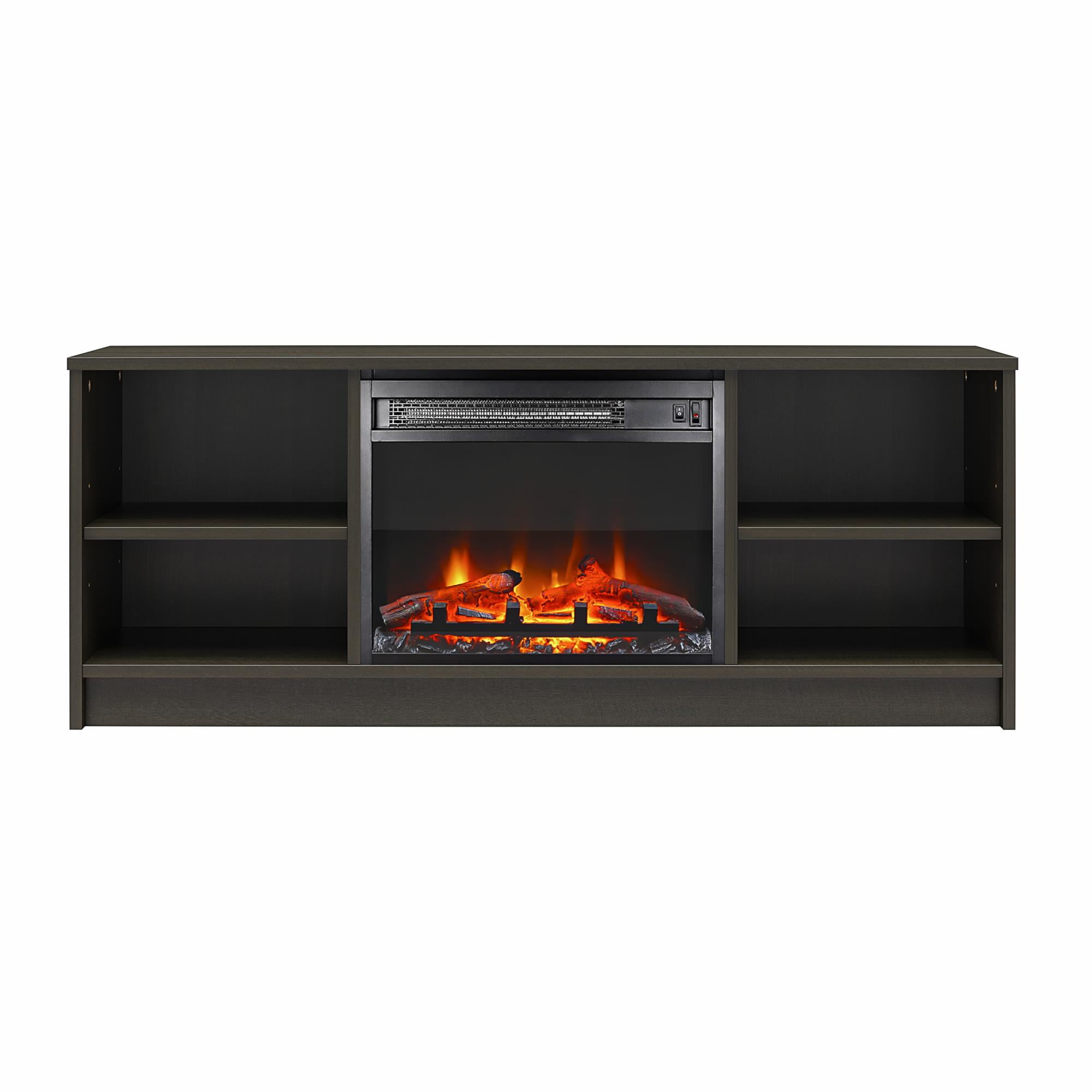 Mainstays Fireplace TV Stand, for TVs up to 55", Espresso