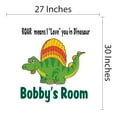 thumbnail image 4 of Roar Means I Love You in Dinosaur Wall Vinyl Decal - Playroom Sticker - Vinyl Saying Lettering Wall Art -Inspirational Saying Wall Quote Decor-Size : 27" x 30", 4 of 4