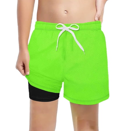TBWNWG Boys Casual Elevated Fit Waist Shorts UltraComfort High Rise Stretchy Knit Sport Flex Play Pants Sizes 3-4 Years