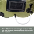 thumbnail image 5 of DOTSOG 5 Gallons/20L Portable Solar Shower Bag for Camping Heating Camping Head Beach Swimming Outdoor Traveling Hiking Green, 5 of 12