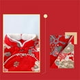 thumbnail image 5 of Otqutp Chinese Calendar New Year Dress for Baby Girls Fleece Lined Toddler 𝗙airy 𝗛anfu 𝗧ang Suit Long Sleeve Princess Dress, 5 of 9