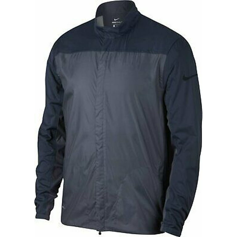 Nike Shield Full-Zip Golf Lightweight Rain Mens L 892274 Navy Black - Walmart.com