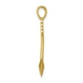 thumbnail image 2 of Diamond2Deal 14K Yellow Gold 3D Arrow Pendant for Men, 2 of 4