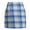 Blue, variant on Lovskoo 2024 Plaid Skirts for Women Casual Retro High Waist Bodycon Pencil Wool Mini Skirts Blue