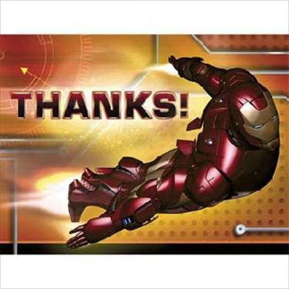 Iron Man Thank You Notes w/ Env. (8ct)