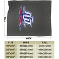 thumbnail image 3 of Lubbock Christian University Logo Fleece Blanket, Very Soft Microfiber Flannel Blanket for Couch Warm and Cozy for All Seasons, Black, 3 of 6