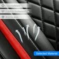 thumbnail image 4 of Telimocy Car Seat Covers For SUV Sedan Full Set Seat Covers 5 Seat Cushion Protector Airbag Compatible,Black&Red, 4 of 9