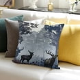 thumbnail image 3 of BANET Throw Pillow Cushion Cover, Forest Design Abstract Woods North American Wild Animals , Decorative Square Accent Pillow Case 18x18in, 3 of 5