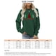 thumbnail image 5 of Camisas navideñas para mujer, cuello redondo, patrón de árbol, fibra de poliéster suave, camiseta de manga larga para mujer, para fiesta, oficina, verde oscuro, XXL, 5 of 5