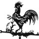 thumbnail image 2 of Weather Vane Wind Direction Indicator Decoration Rooster Model Weathervane Farmhouse Weather Vane, 2 of 2