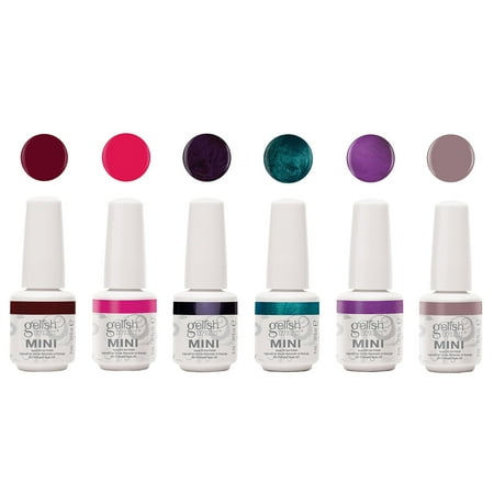 Gelish Mini Sassy Intergalactic Glam 9 mL Soak Off Gel Nail Polish Set, 6