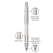 uniball Jetstream RT Retractable Ballpoint Pens, Fine Point, 0.7mm, Pastel Color Barrel, Black Ink, 4 Count