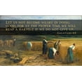 thumbnail image 2 of ArtsyQuotes 32x21 Gold Ornate Wood Framed with Double Matting Museum Art Print Titled - Bible Verse Quote Galatians 6:9, Leon Augustin LHermitte - The Harvest, 2 of 4