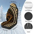 thumbnail image 5 of Garronmavis Polynesian 2 Piece Fluffy Car Seat Covers Sets Bucket Seat Cover for Vehicle Interior Decor Stretchy Driver Seat Covers, 5 of 7