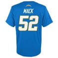 thumbnail image 3 of Youth Khalil Mack Powder Blue Los Angeles Chargers Mainliner Player Name & Number T-Shirt, 3 of 3