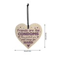 thumbnail image 3 of Friendship Pissing Pants Funny Wooden Plaque Friend Gift Person Picture on String, 3 of 5
