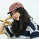 thumbnail image 5 of Sonducket Gorra lisa con visera ajustable con panel Sombrero de béisbol ajustable informal para papá Sombreros Rojo, 5 of 6