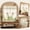 Beige_Base#6, variant on Semi Sheer Linen Textured Tie up Balloon Curtain with Pom Pom Trim, Rod Pocket Window Curtain for Kitchen Bedroom, Light Filtering Window