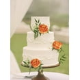 thumbnail image 5 of Fake Roses Artificial Flowers Heads, Vintage Dusty Rose Heads for Wall Flower Heads Bulk with Single Stem Wedding Flowers Bouquet Centerpieces for Tables Flowers (Sunset), 5 of 5