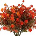 thumbnail image 2 of LShunze Fall Artificial Flower 7 Fork Realistic Fake Plastic Flower Home Office Wedding Party Table Centerpiece Indoor Outdoor Faux Bloom Decoration, 2 of 8