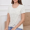 thumbnail image 7 of Beaisland Maternity Shirts Short Sleeve Nursing Tops, 3-Pack, 7 of 7