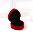 thumbnail image 6 of Red Engagement Heart Shape Ring Box Wedding Earring Store Jewelry Display Valentine's Day Gift Pink, 6 of 6