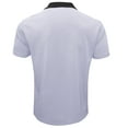 thumbnail image 4 of safuny Men's Slim Business Shirts Turndown Collar Pullover Trendy Relaxed Solid Color Tops Short Sleeve Quarter Button Tees Summer Activewear Casual Workout White M, 4 of 5