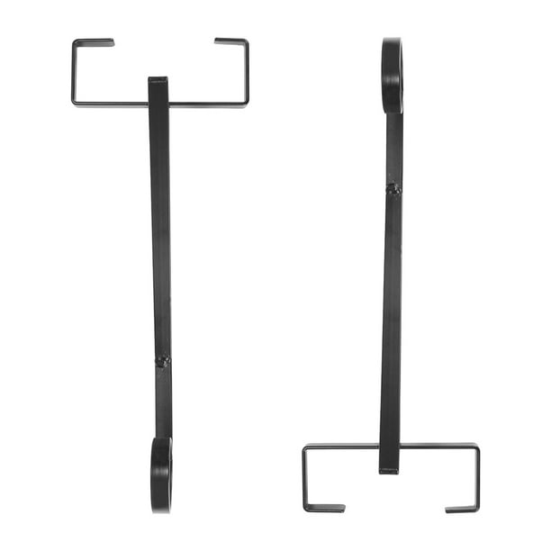 Soporte De Cesta Colgante Elegante Gancho De Cesta De Flores Negro Cesta Colgante Soporte De Estante Estante Maceta Colgador De Pared Para Maceta Linternas Decoración Navideña Monstrate HA026583-01