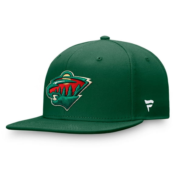 Men's Fanatics Green Minnesota Wild Primary Logo Snapback Hat