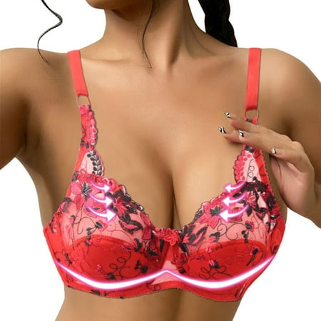 

3pcs Women Lace Bra Thorn Plus Size Underwear Bra bras for women