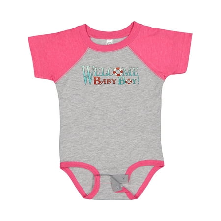 

Inktastic Nautical Welcome Baby Boy Gift Baby Boy Bodysuit