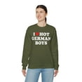 thumbnail image 7 of German Germany Wife Girlfriend Husband Sweatshirt Gift Crew Neck Shirt Long, 7 of 7