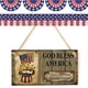 thumbnail image 5 of Celebre la cultura americana con una decoración rústica colgante para su fiesta del Día de la Independencia Placas de pared vintage del 4 de julio, 5 of 8