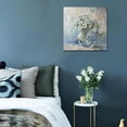 thumbnail image 3 of HFDF Flower Canvas Wall Art Daisy Floral White Yellow Painting Modern Bloosm Picture Elegant Bloosom Artwork for Bathroom Living Room Bedroom Kitchen Home Office Wall Decor, 12x18inch Framed, 3 of 6