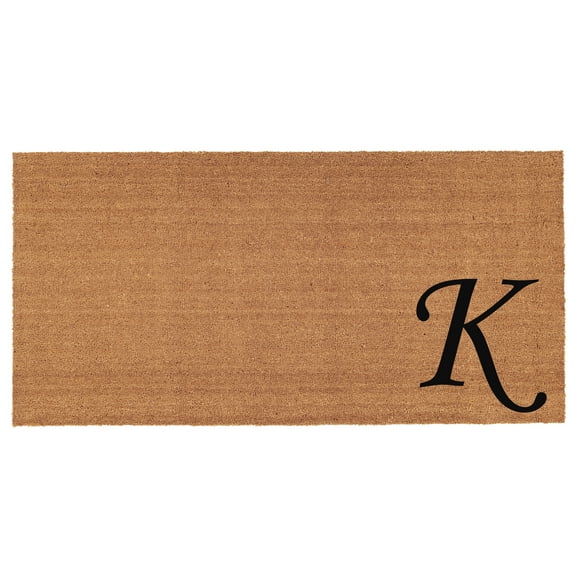 Urban Chic Monogram Doormat, 30" x 48" (Letter K)