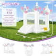 thumbnail image 4 of Veeboto Bounce House with Blower, Slide, and Spacious Bouncing Area, White Bouncy Castle with Balloons, Floor Cloths, Suitable for Weddings, Parties, Birthdays, Indoor and Outdoor Decoration, 4 of 8