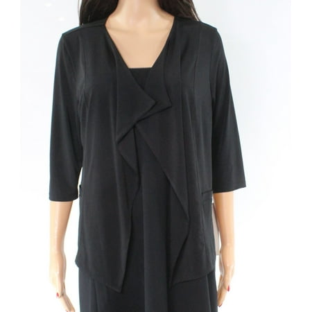 Jessica Petite Coat - Claudia Ev Draped Women's Medium Petite Open Jacket