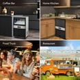 thumbnail image 6 of M optimized Efficient Stainless Steel Commercial Ice Maker 110LBS/24H, 40LBS Ice Bin, Adjustable Ice Thickness, Self Clean, Quiet Operation - Home, Bar, Coffee Shop, 6 of 6