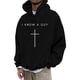 thumbnail image 2 of MHFRRA Sudadera con Capucha y Diseño de Jersey, Informal, Cómoda y Urbana para Creyentes Negro, 2 of 3